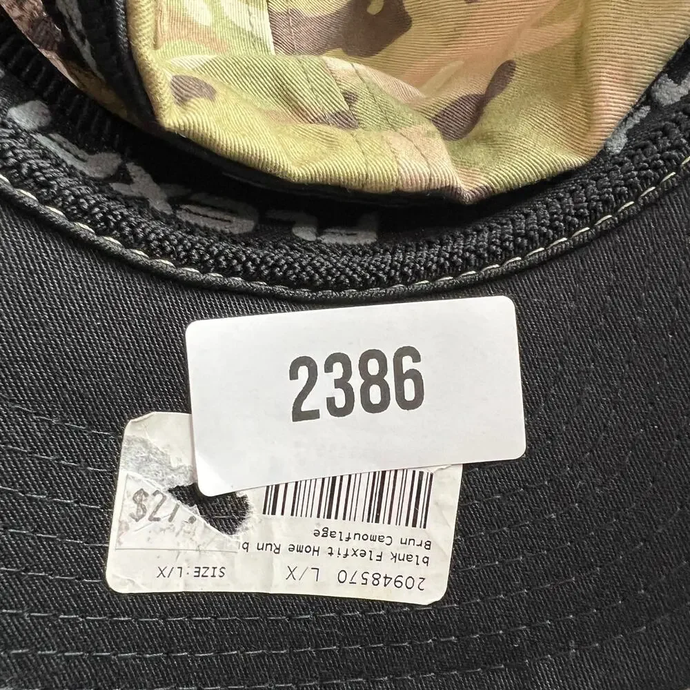 Las Vegas Life USA Mens Camo FLEXFIT Hat Embroidered Large-XLarge Baseball Cap